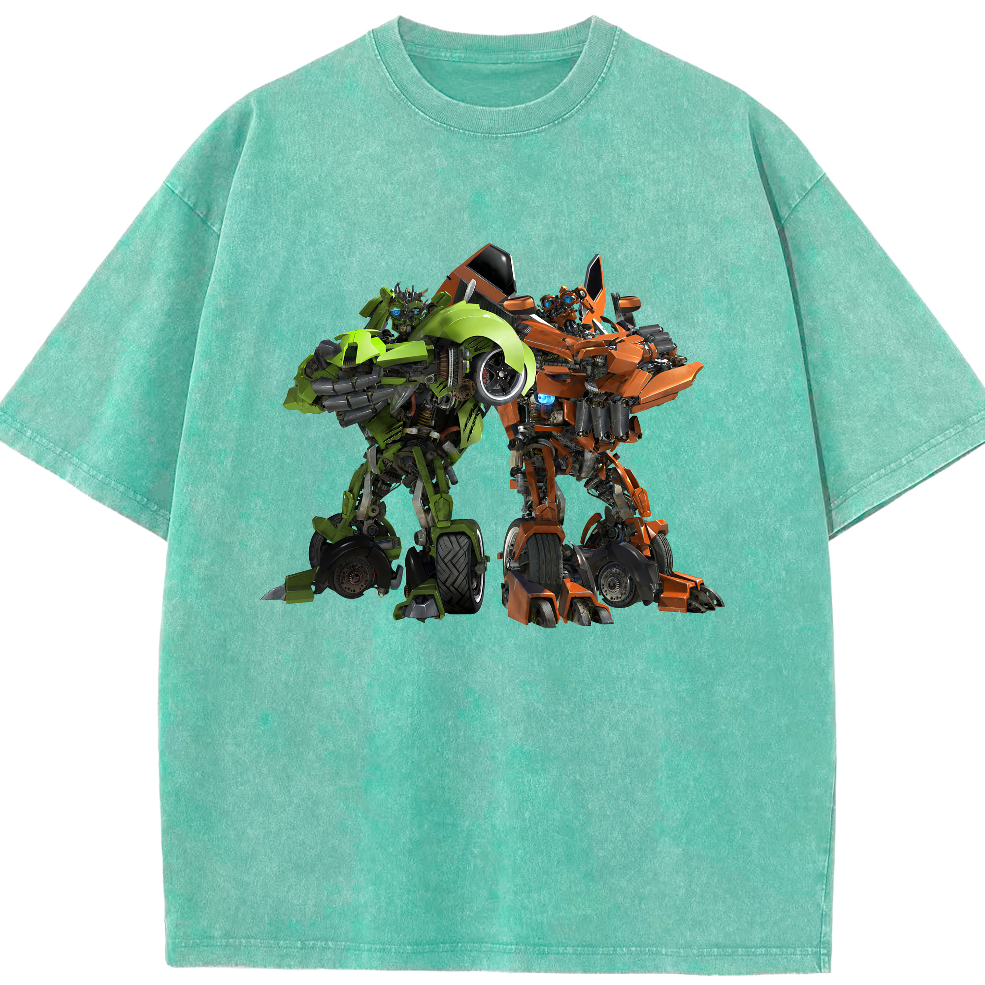 （画像用） Transformers トランスフォーマー 綿100% ヴィンテージ風 半袖Tシャツ（フロントプリント）
